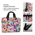 thumbnail image 4 of FORMRS 16" Laptop Sleeve Bag Carrying Case with Handle Travel Shoulder Briefcase, Light Colorful Circles, 4 of 8