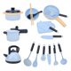 thumbnail image 4 of Pretend Play Cooking Set Educational Children Kid Kitchen Accessories Cookware Utensils Playsetblue, 4 of 5