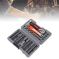 thumbnail image 2 of Yajisi 48‑Piece Ratcheting Screwdriver Set 1/4" CRV Steel, 72‑Tooth Ratchet, Cross & Slot Bits, Durable Home & Auto Repair Tool Kit, 2 of 8