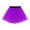 Purple, variant on Womens Tutu Skirts Womens Fashion Pleated Gauze Short Skirt Adult Dancing Skirt Gauze Dress qILAKOG Free Size