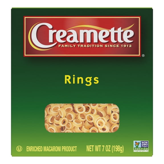 Creamette Short Cut Pasta Rings, 7-Ounce Box
