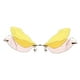 thumbnail image 2 of Wings Shield Sunglasses Dragonfly Wing Shape Glasses Outdoor Wear Gold 1Pair, 2 of 3