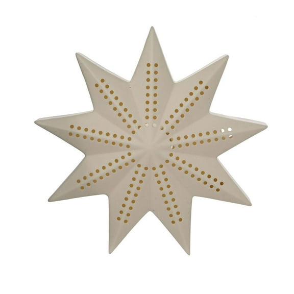 Ceramic LED Light up Star 18cm
