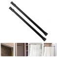 thumbnail image 3 of XIBUFE 2026 New 2Pcs Small Tension Rod 15.7 to 27.5 Inches,Short Spring Rod Black Tension Rods Adjustable Spring Curtain Rod for Small Window,Closet,Kitchen,Doorway, 3 of 7