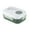 Green, variant on Double Layer Lunch Box with Integrated Utensil Storage, Leakproof Lid, and Multi-Compartment Design for Balanced Meals - Ideal for Busy Professionals