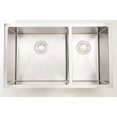 thumbnail image 1 of 30-in. W CSA Approved Chrome Kitchen Sink With Stainless Steel Finish And 18 Gauge, 1 of 2