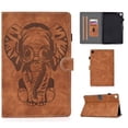 thumbnail image 1 of Dteck Flip Case For Samsung Galaxy S6 Lite 10.4 inch 2020 Model SM-P610 / P615 with S Pen Holder, Slim PU Leather Folio Stand Case With Built-in Card Slots / Anti-Slip Strap, Brown, 1 of 9