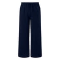 thumbnail image 4 of Bovxnpu Girls Cotton Casual Pants Linen Cotton Girls Shorts Casual with Pockets Drawstring Waist Pants, 4 of 5