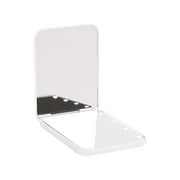 Hessimy Pocket Mirror, 1X/3X Magnification LED Compact Travel Makeup Mirror with Light D