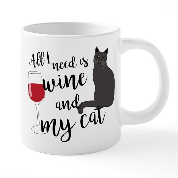 CafePress - All I Need Is Wine And My C - 20 Oz White Ceramic Mega Mug