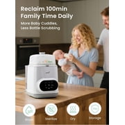 Grownsy EaseClean Bottle Washer Pro | All-in-One Bottle Washer and Sterilizer and Dryer | Baby Bottle Washer for Bottles, Pump Parts & Baby Essentials | Replaces Hand Washing
