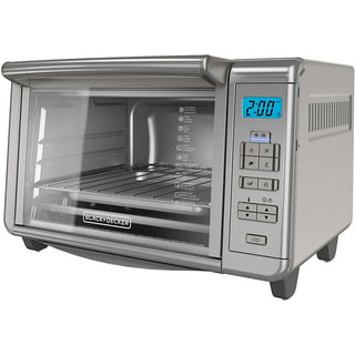 BLACK+DECKER 6-Slice Crisp 'N Bake Air Fry Toaster Oven, TO3217SS -  Walmart.com