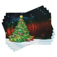 thumbnail image 1 of Ambesonne Christmas Place Mats Set of 4, Xmas Tree Cartoon, Standard Size, Multicolor, 1 of 6
