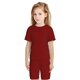 thumbnail image 5 of Balery Maroon Conjunto de Pijama Infantil de Manga Corta con Estampado – Ropa de Dormir de Algodón Suave-Small, 5 of 5