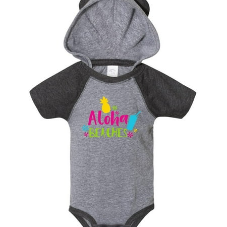 

Inktastic Aloha Beaches Flowers Pineapple Cocktail Gift Baby Boy or Baby Girl Bodysuit