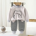 thumbnail image 2 of UAYOTSE Kids Toddler Pajamas Boys Girls Fleece Pajama Set Winter Warm Sleepwear Pjs Set Plush Tops+Pants Outfits Loungewear,Sizes 5-6 Years, 2 of 5