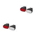 thumbnail image 1 of Naiovety 2 luces para bicicleta, lámpara para manillar, suministros para ciclismo, faros para bicicletas, tira trasera, equipo para exteriores, rojo+blanco Luz delantera + trasera 2piezas, 1 of 6