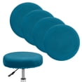 thumbnail image 1 of Uxcell 4-Pack Fundas Redondas para Taburetes de Bar, para Cojín de Taburete de Terciopelo Lavable de 12-14 Pulgadas con Bandas Elásticas [Azul], 1 of 7