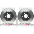 thumbnail image 3 of Detroit Axle - Brake Rotors for Dodge Grand Caravan Journey Chrysler Town & Country Ram C/V Drilled & Slotted Disc Brake Rotors Replacement : 12.99" inch Front & 12.91" inch Rear Rotors, 3 of 8