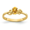 thumbnail image 1 of 14K Yellow Gold 5x3mm Oval Citrine ring, 1 of 1