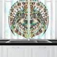 thumbnail image 1 of YUSDECOR Head of the Sloth Window Curtain Kitchen Curtain 26x39 inch,Two Piece, 1 of 3