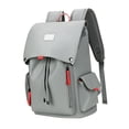 thumbnail image 2 of Mochila Para Hombres Mochila Escolar Informal Duradera Para Desplazamientos Al Aire Libre Compras Gris, 2 of 8