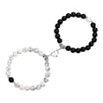 thumbnail image 1 of Couple Bracelets Matching for Couple Boyfriend Heart Magnet 1, 1 of 5