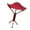 Red, variant on jinwen Camping Stool Compact Small Foldable Chair for Beach Barbecue Indoor Outdoor Gray