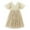 A, variant on Girls' Star Sequin Tulle Dress, Puff Sleeve V-Back Party Gown, Summer Sparkly Princess Dress for Kids,2-3 Years