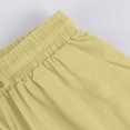 thumbnail image 3 of Hienoo Women's Linen Bermuda Shorts High Waist Drawstring Shorts with Pockets, Sizes S-3XL, 3 of 6