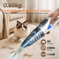 thumbnail image 4 of TRAKAR Handheld Vacuum Cordless, 28000PA Strong Suction Hand Held Car Vacuum Cleaner, Portable Hand Vacuum Rechargeable with Nozzles & LED Light for Home, Car, Office, Pet Hair, 4 of 7