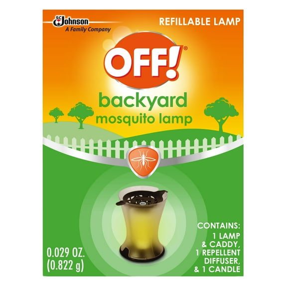 OFF! Mosquito Repellent Lamp & Caddy, Backyard Bug Deterrent Impa Counting 100 Square Feet