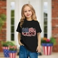 thumbnail image 2 of ZACPNCV Girl Boy Short Sleeve 4th of July T Shirts Summer Kids Cute Flag Patriotic Shirt Tops Crewneck Tees Toddler Independence Clothes Black 3-4 Years, 2 of 9