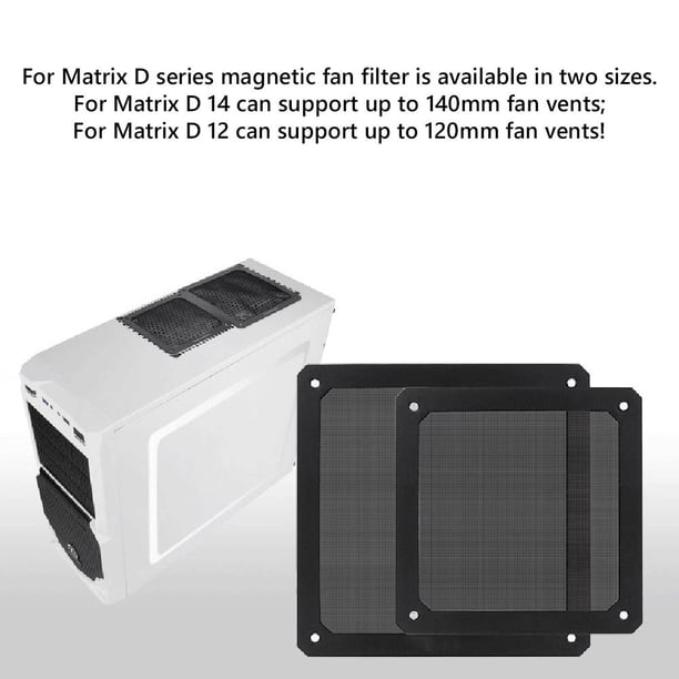Filtro de polvo magnético Caja de la computadora Ventilador Cubierta de malla a prueba de polvo (12 cm) Ndcxsfigh Para estrenar