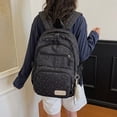 thumbnail image 3 of Polka Dot Backpack Large Capacity School Backpack Lightweight Bookbag for High School Students Casual Daypack with Spacious Compartments Adjustable Padded Straps for Daily & Travel, 3 of 5