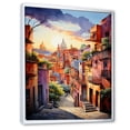 thumbnail image 2 of Designart "Magical Oaxaca Surrealism in Colorful Mexico I" Cityscapes Floater Framed Canvas Print, 2 of 7