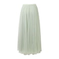 thumbnail image 3 of MuXiKeJi Clothes Women's Long Tulle Skirt Fairy Ruffle Tiered Layered Midi Skirts A-Line Elastic Waist Tutu Skirt, 3 of 3