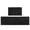 Black, variant on OCHAPA Red Kitchen Mat, 17.3 x 30 in, Easy To Clean 2 Count
