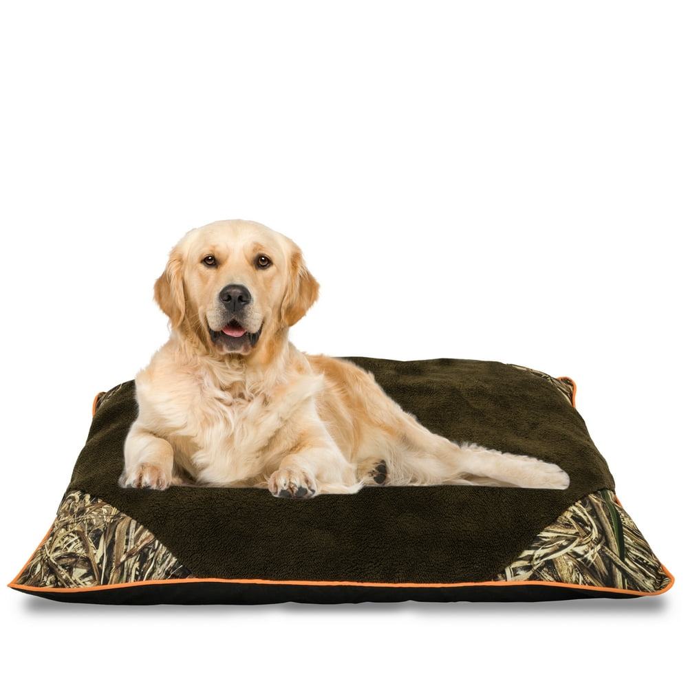 Realtree Camo Dog Bed Orange