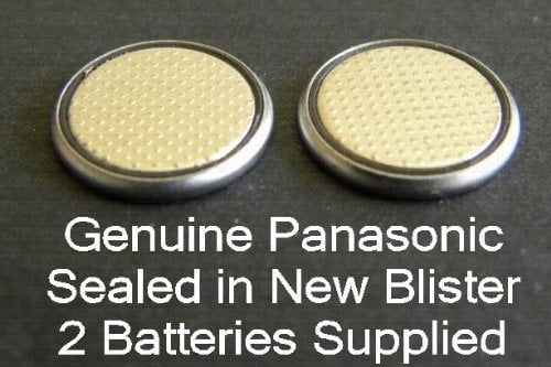 Two (2) X Panasonic Cr2025 Lithium Coin Cell Battery 3V Blister Packed