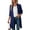 Navy Blue, variant on Long Open Front Cardigans for Women Comfortable Knitted Layering with Three-Quarter Sleeves Comfort Wear