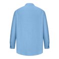 thumbnail image 4 of IROINNID Henley Shirts for Men Cotton Comfy Solid Button Long Sleeve Shirt Blouse Tops Savings,Light Blue, 4 of 6