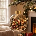 thumbnail image 5 of Liamobondopolis Glowing Christmas Story Ornament, Classic Steam Train with Smoke and Festive Lights, Glowing Christmas Ornament for Vintage Holiday Scene, 5 of 7