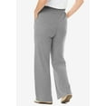 thumbnail image 2 of Woman Within Plus Size 7-Day Knit Wide-Leg Pull-On Pants, 2 of 5