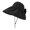Black, variant on HONHUZH Summer Hats Womens Wide Brim Sun Hat Foldable Ponytail Hole Summer Beach Travel Cap