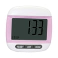 thumbnail image 2 of Pedometer for Walking Portable with Clip Daily Target Monitor Walk Motion Simple pink, 2 of 9