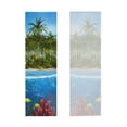 thumbnail image 2 of Lsque Island And Coral Reef Printed Cooling Towel (40"x 12"), Ice Towel, Microfiber, Soft Breathable Chilly Towel for Yoga, Sport, Gym, Workout, Fitness, Running, 2 of 9
