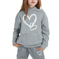 thumbnail image 4 of Gaexia Girls Outfits Fall ,Girls Winter Hoodie and Joggers Set Stylish Print Comfy Casual Outfit for Toddler to Teen Cozy Kids Clothes, 4 of 4