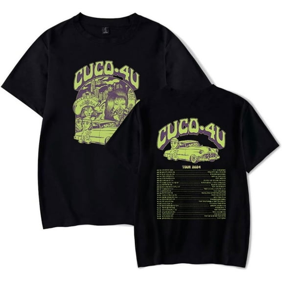 Cuco 4U Tour 2024 Merch Short Sleeve T-shirt Unisex Fashion Crew Neck Top