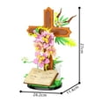 thumbnail image 4 of 363 PCS MOC Jesus Building Block Set Christian Cross Flower with Floral Elements Model Building Block, 4 of 5